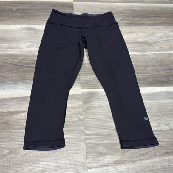Lululemon Black Athletic Leggings size 6 - Picture 1 of 6